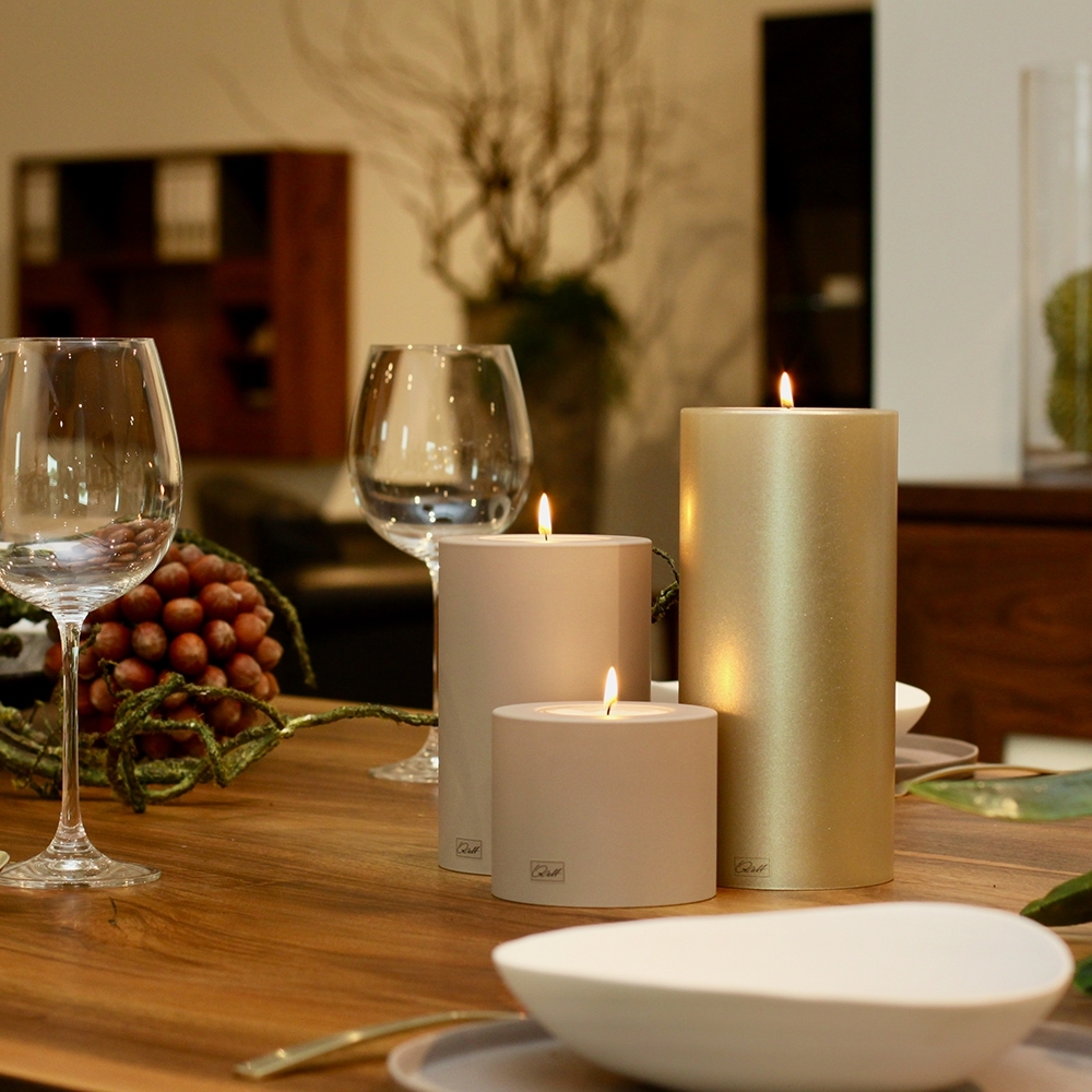 Qult Farluce Trend - Tealight Candle Holder - cremegold Qult Farluce Trend - Tealight Candle Holder - cremegold