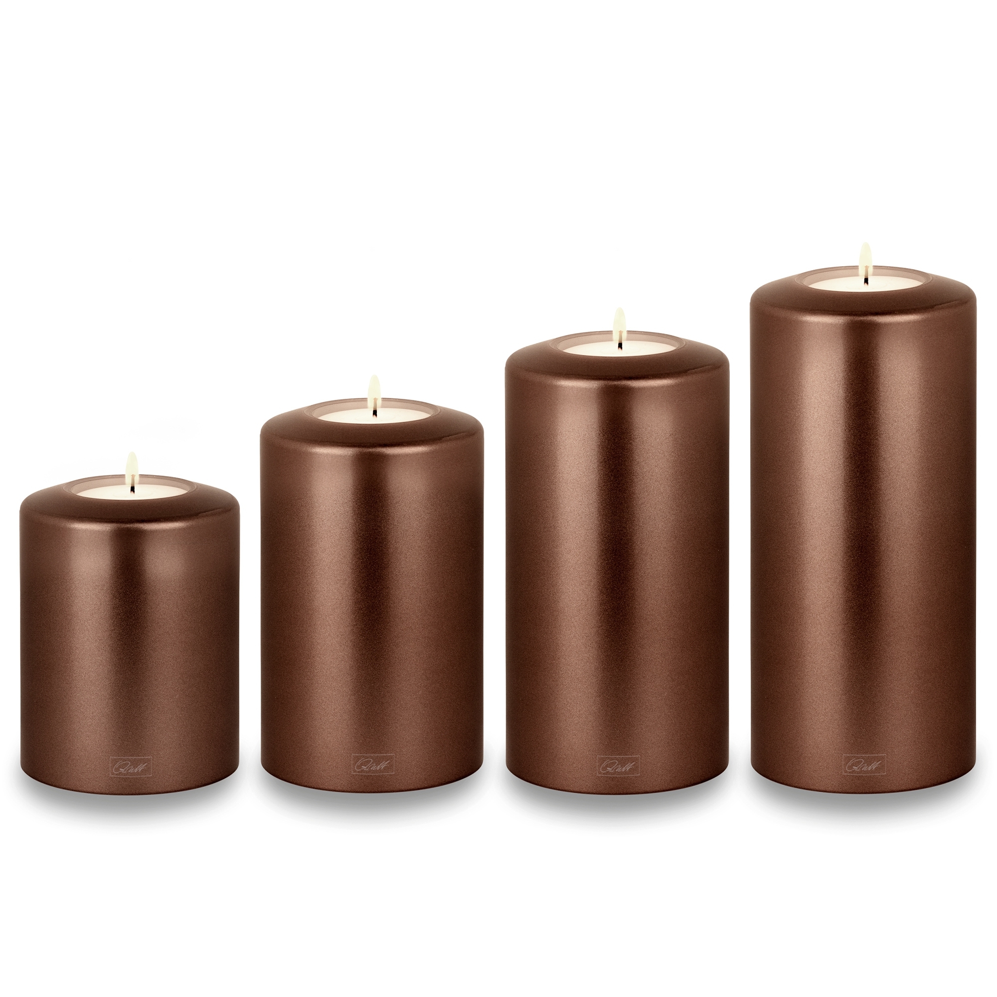 Qult Farluce Classic Metallic - Tealight Candle Holder - Bronze