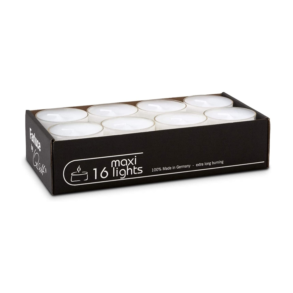 Qult Farluce Trend - Tealight Candle Holder - lime - Ø 10 cm H 15 cm + 2 x TLM16 - Set of 4