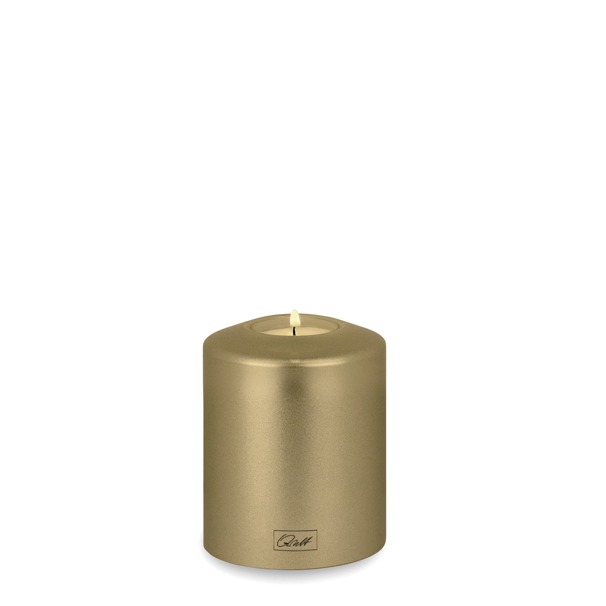 Qult Farluce Classic Metallic - Tealight Candle Holder - Cream Gold