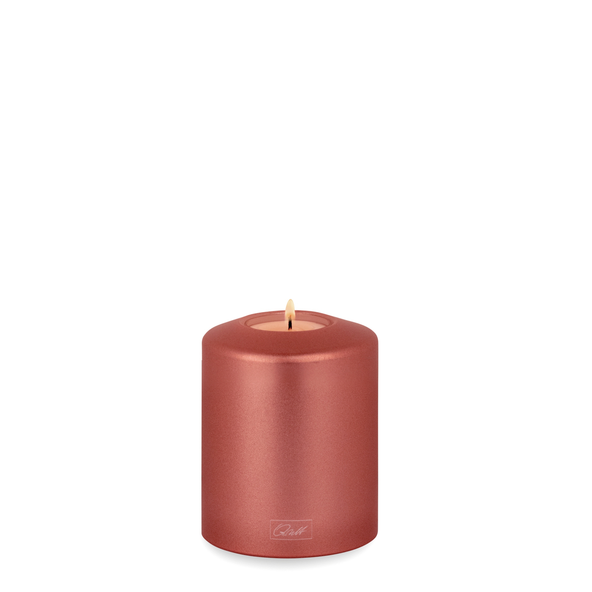Qult Farluce Classic Metallic - Tealight Candle Holder - Rosé Gold