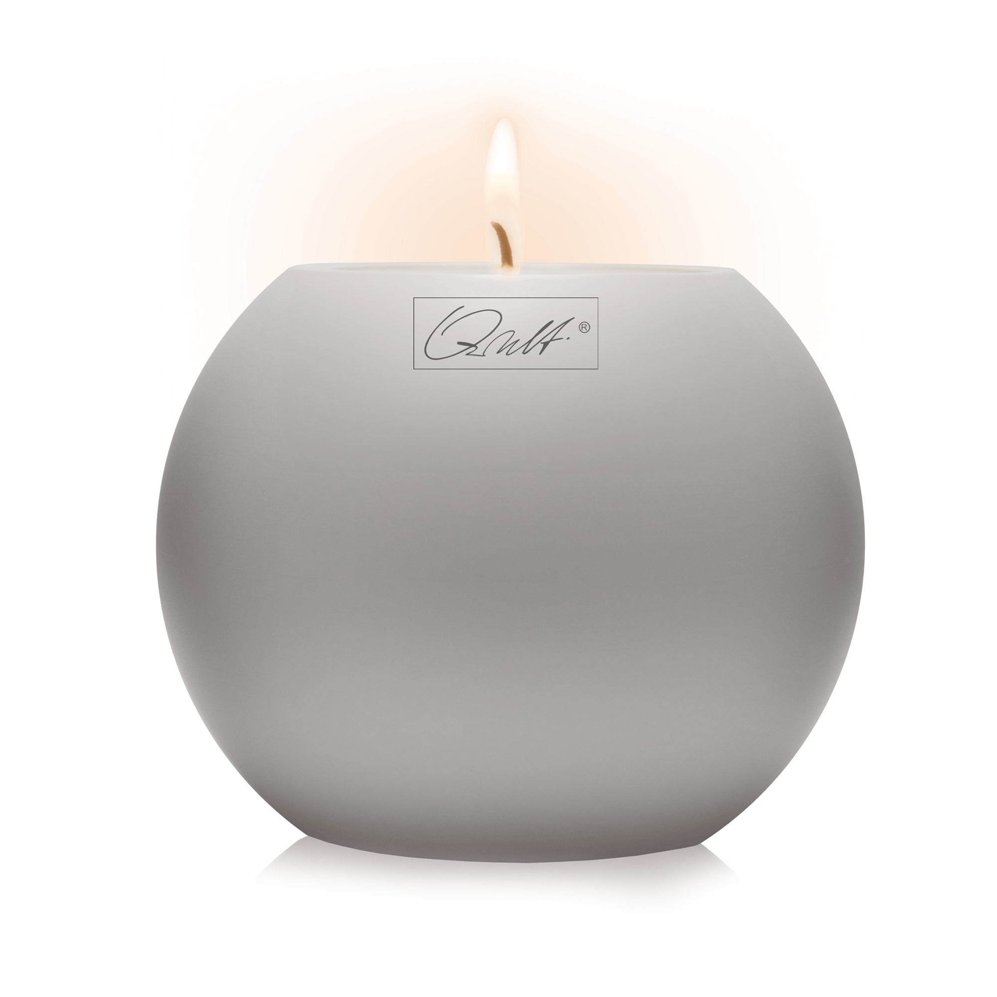 Qult Farluce Moon Matt - Tealight Candle Holder Ø 10 cm - Stone Grey