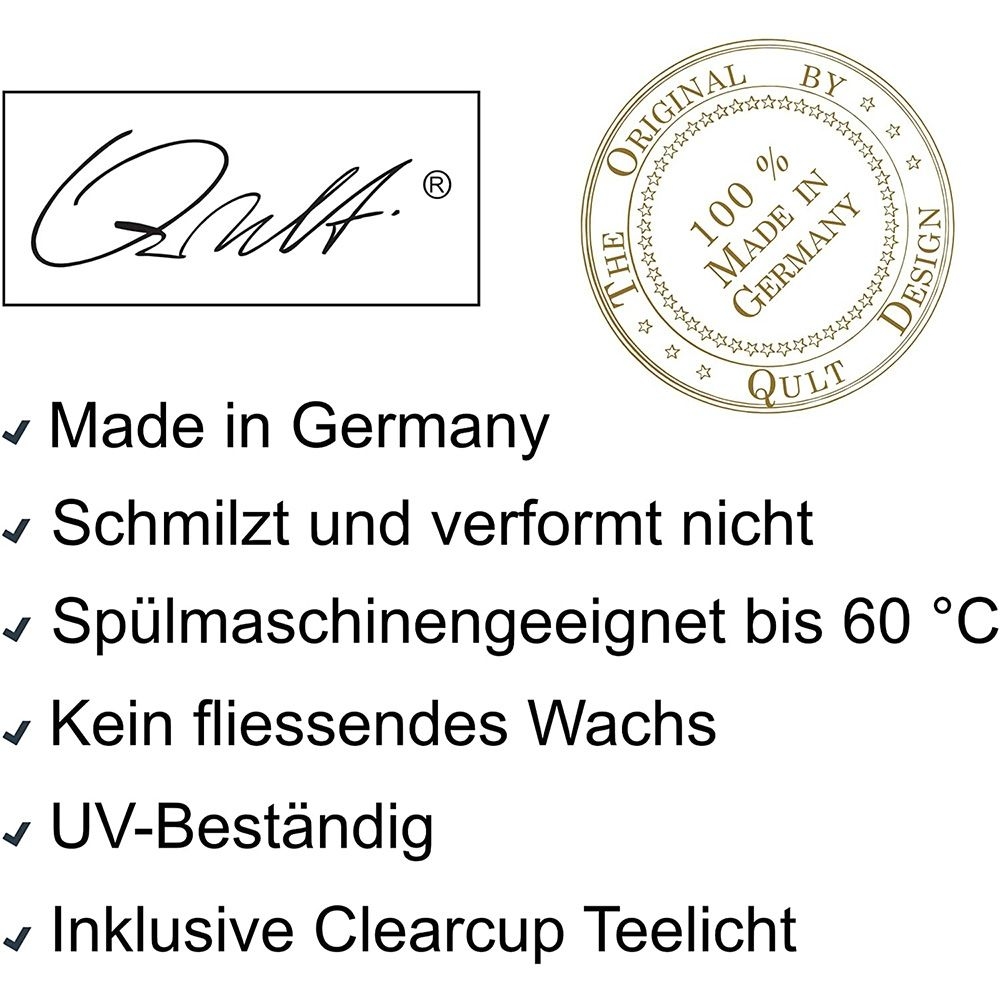 Qult Farluce Inside - Set of 3 Tealight Candle Holder Ø 10 cm