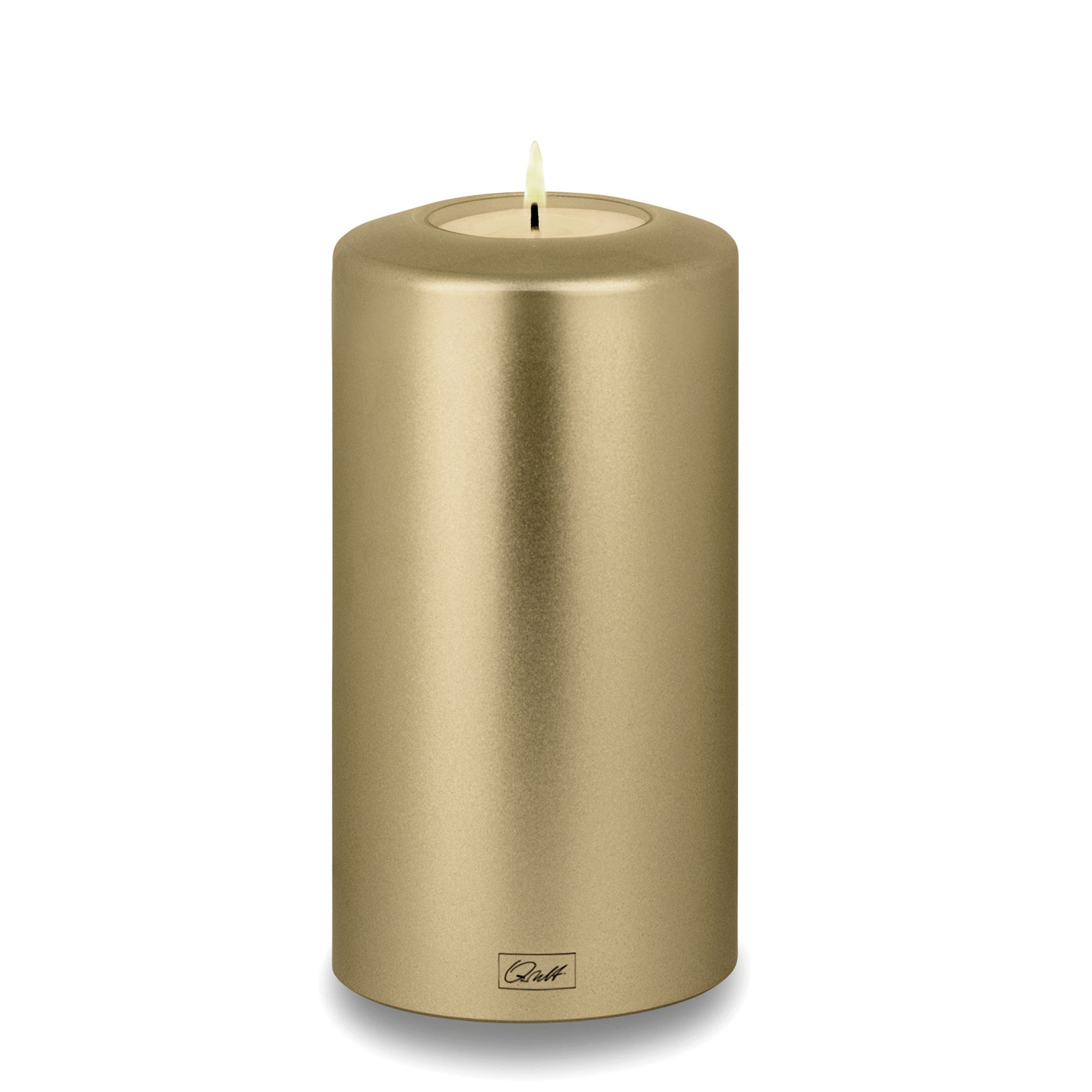 Qult Farluce Classic Metallic - Tealight Candle Holder - Cream Gold