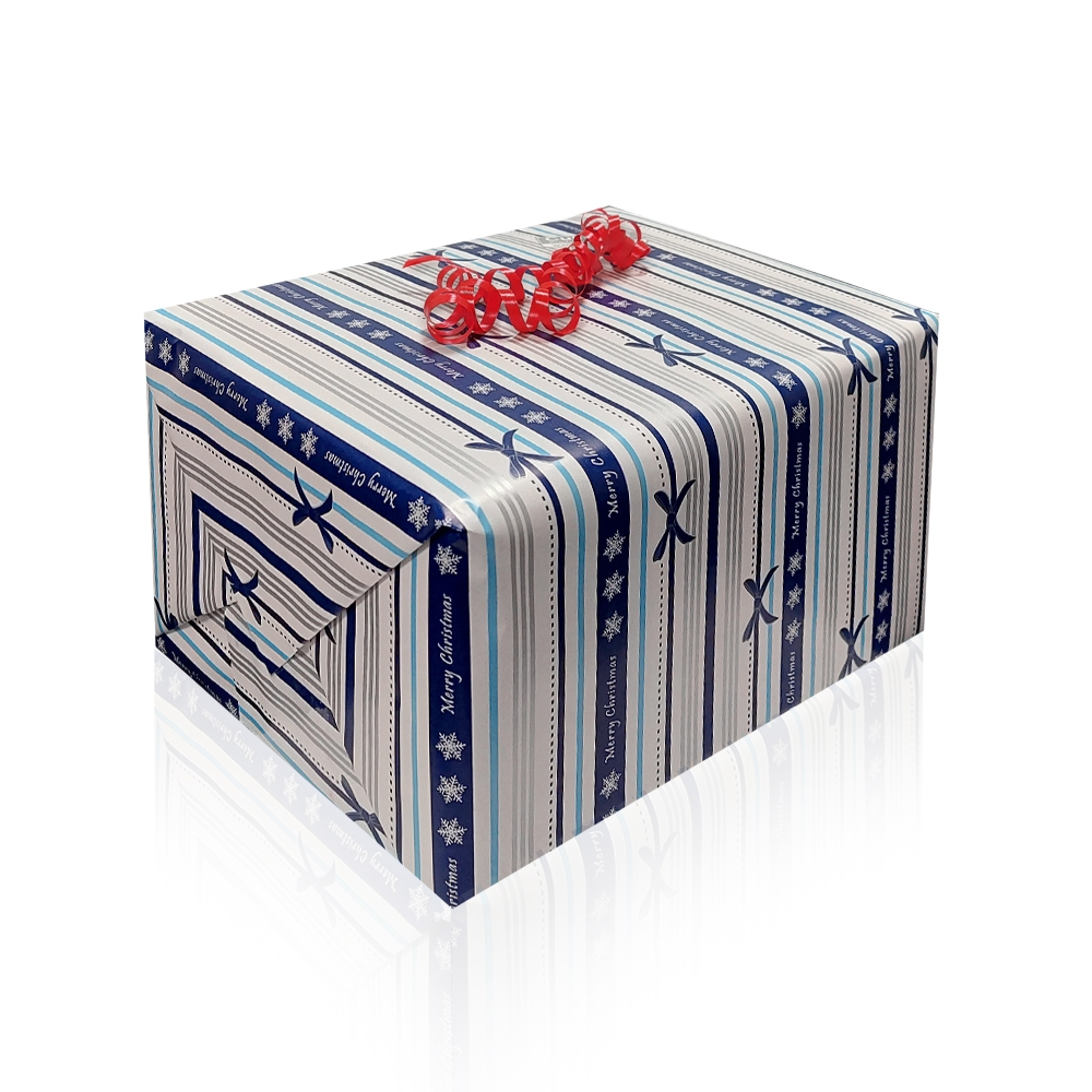 Present wrapped in Culinaris Xmax gift paper