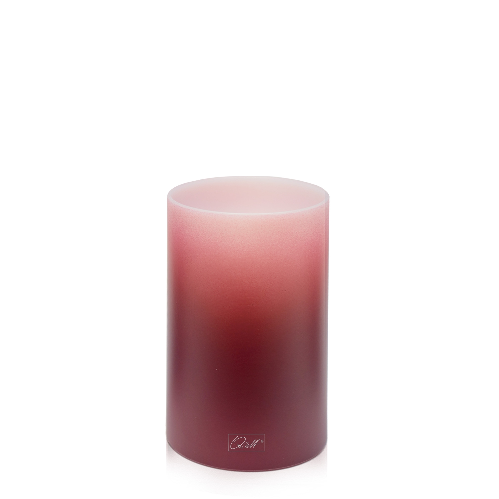 Qult Farluce Inside - Tealight Candle Holder Ø 8 x H 12 cm - Merlot Red