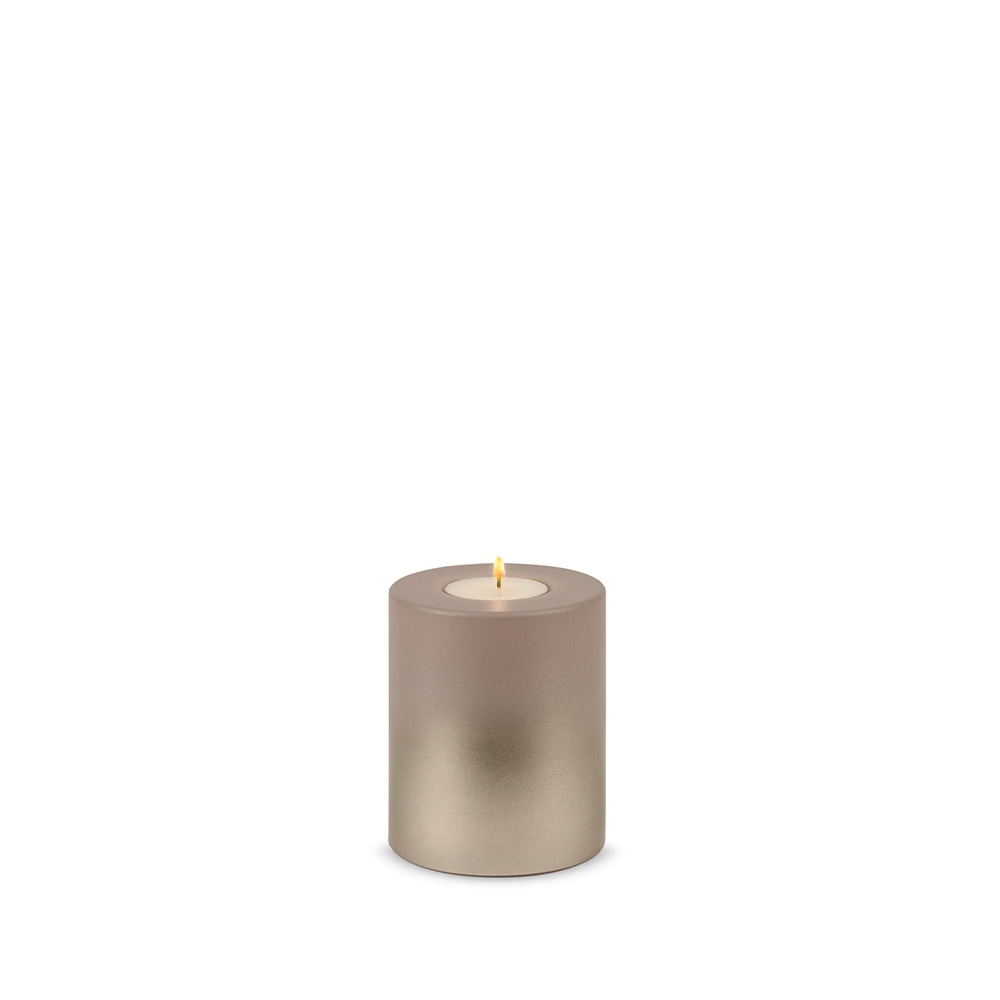 Qult Farluce Trend - Tealight Candle Holder - Levi - Levi taupe / cream gold