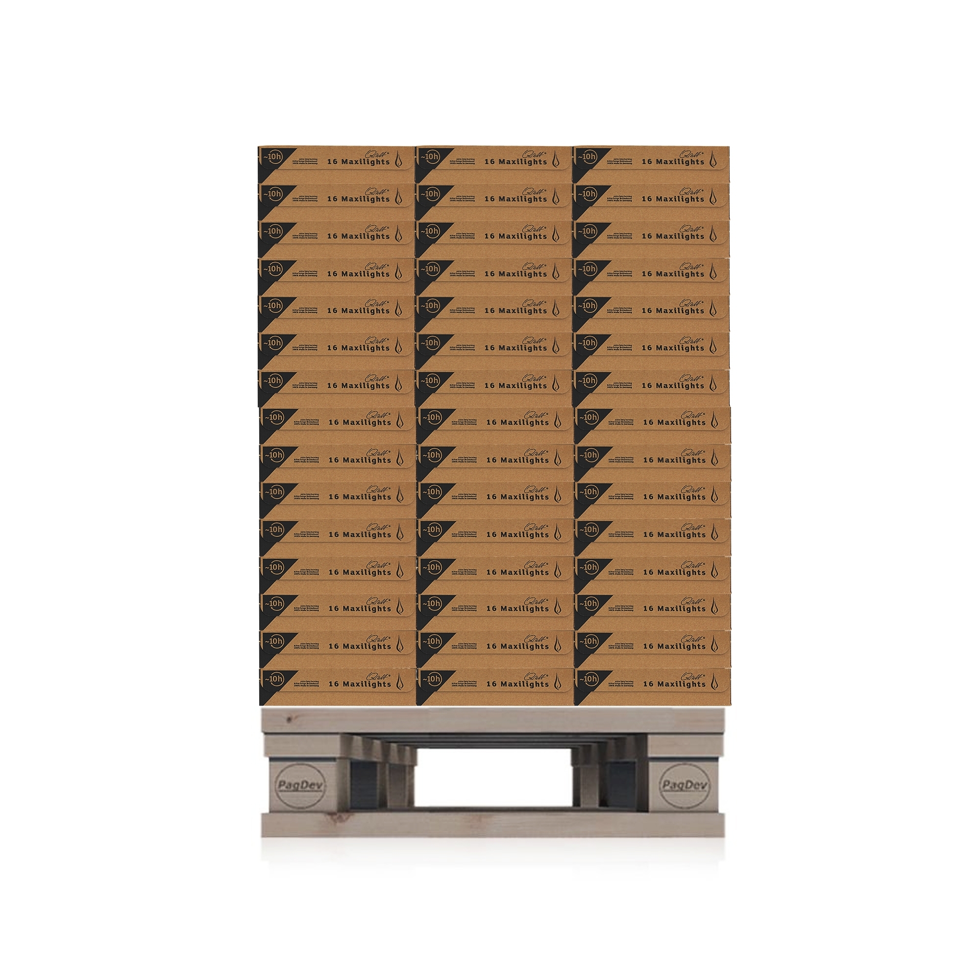 Qult Farluce Maxilights - 1/2 pallet with 240 pcs. a 16 tea lights Ø 56 x 27 mm Qult Farluce Maxilights - 1/2 pallet with 240 pcs. a 16 tea lights Ø 56 x 27 mm