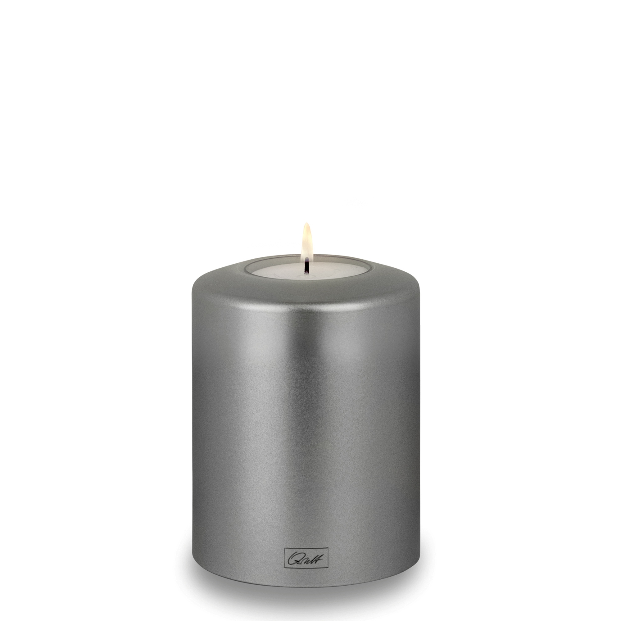 Qult Farluce Classic Metallic - Tealight Candle Holder - Silver