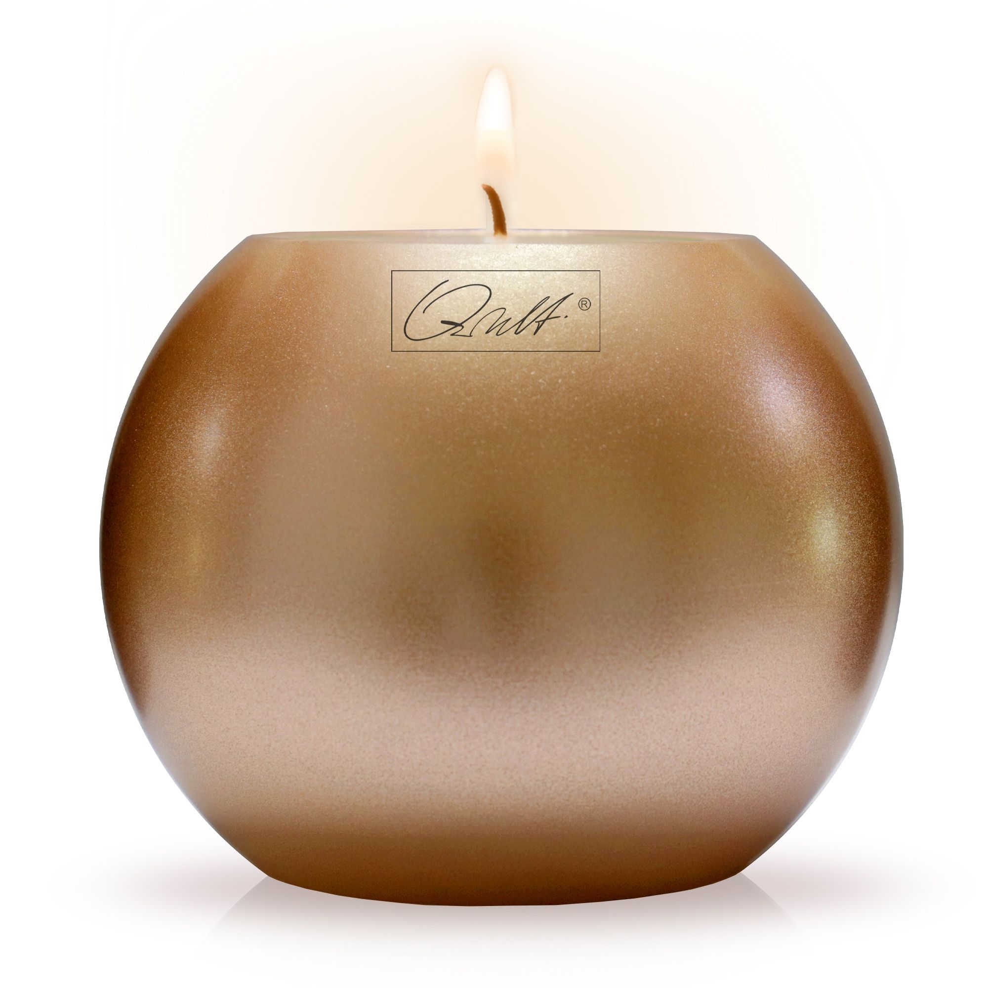 Qult Farluce Moon Metallic - Tealight Candle Holder Ø 12 cm - Copper