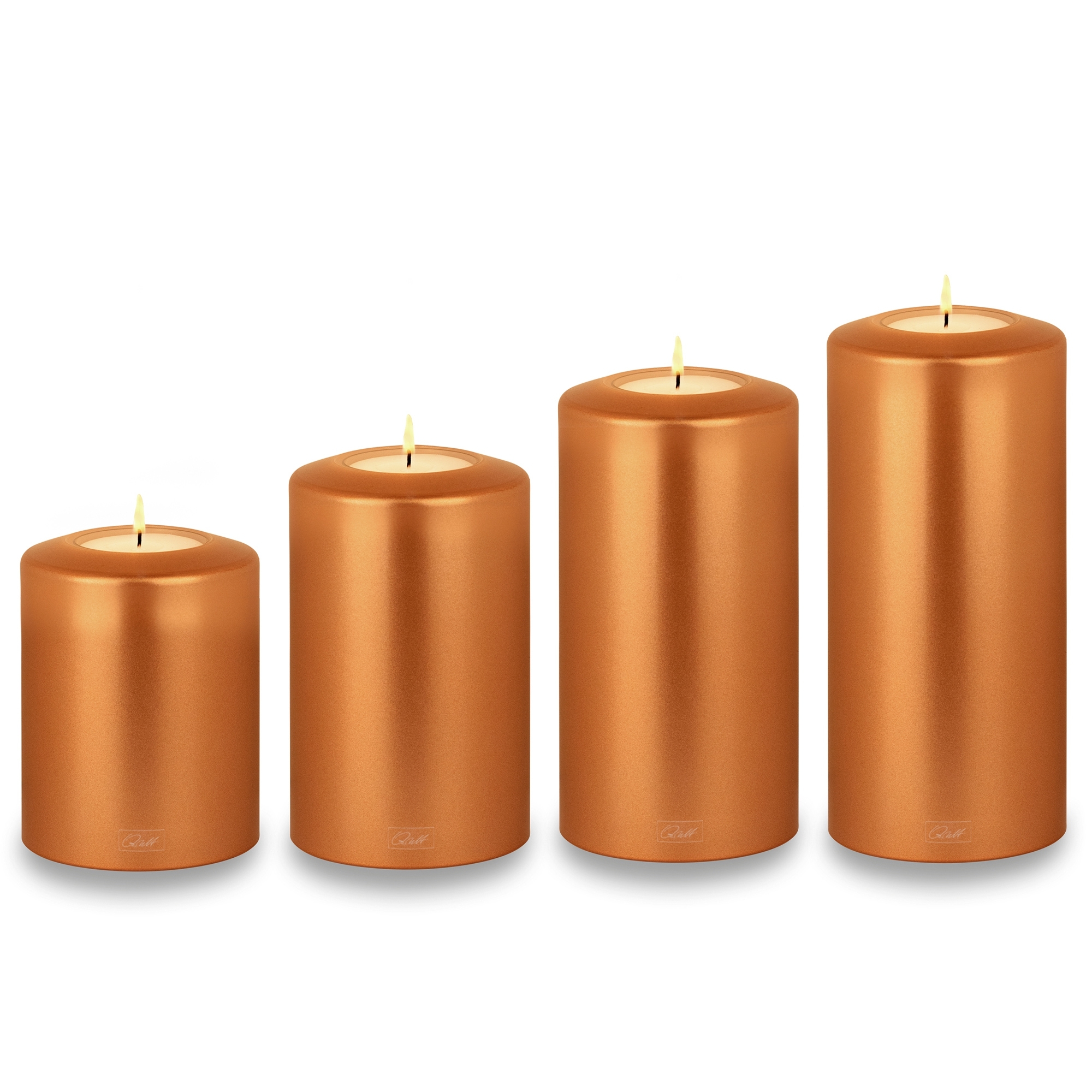 Qult Farluce Classic Metallic - Tealight Candle Holder - Copper