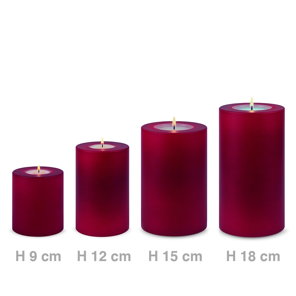 Qult Farluce Trend - Tealight Candle Holder - Merlot Red