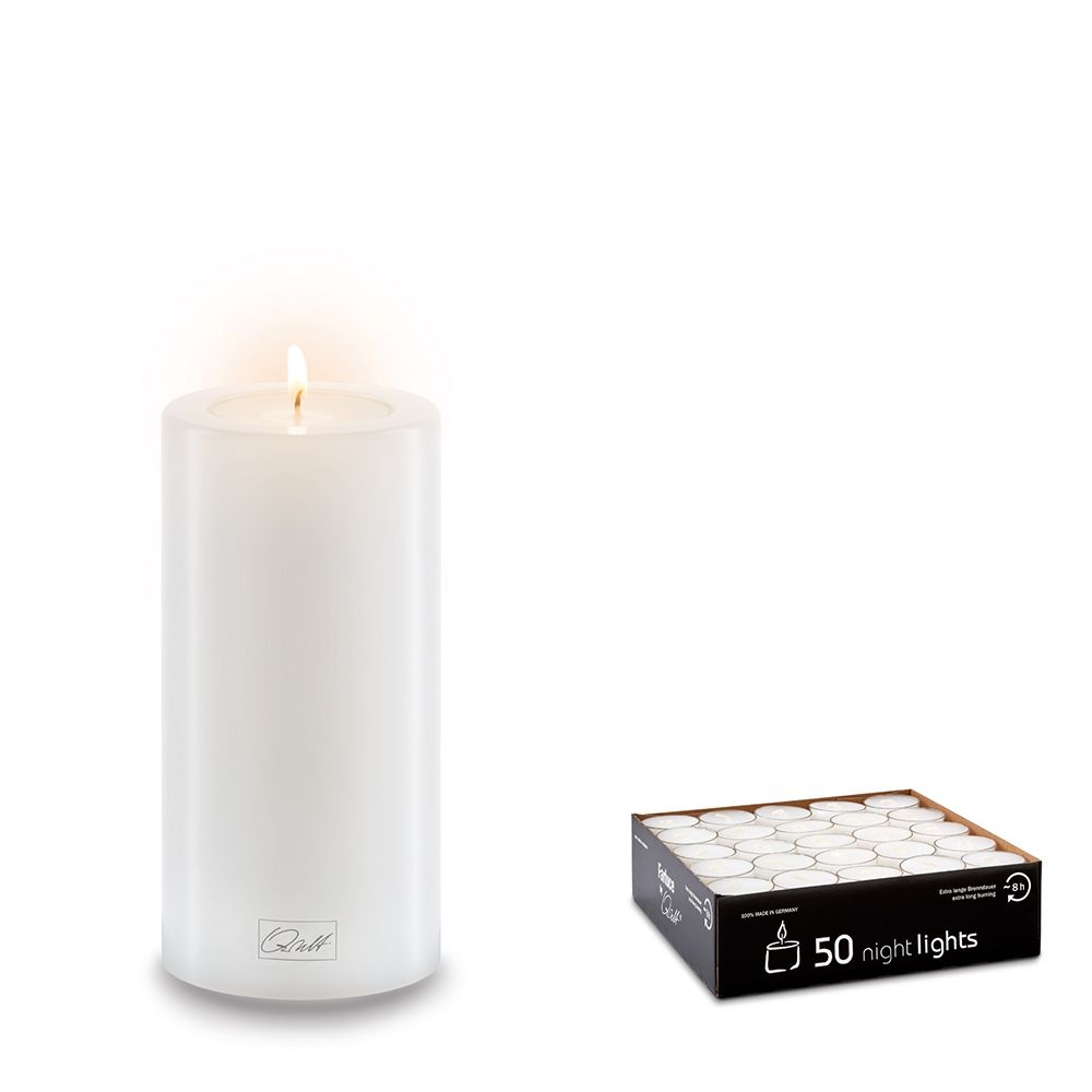 Qult Farluce Trend - Tealight Candle Holder white Ø 6 cm