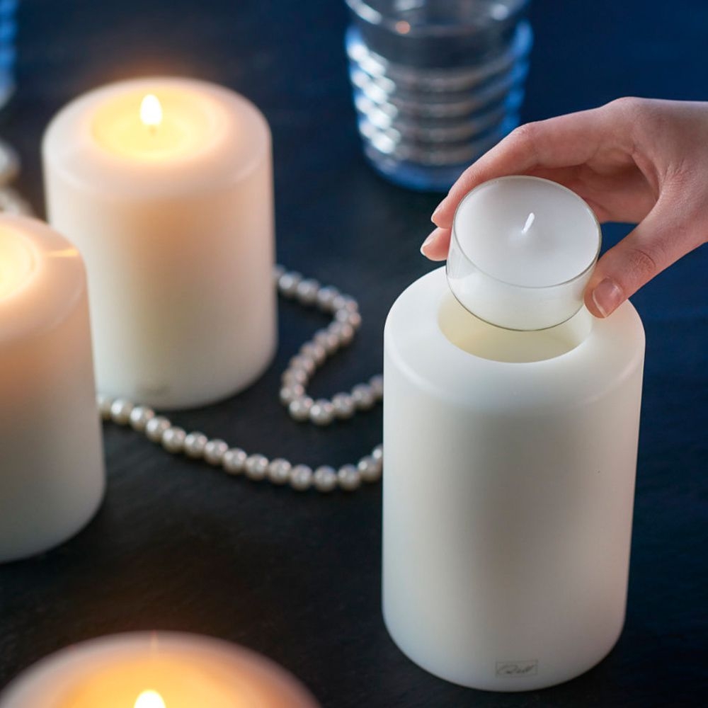 Qult Farluce Classic - Tealight Candle Holder - Ø 10 cm / H 21 cm