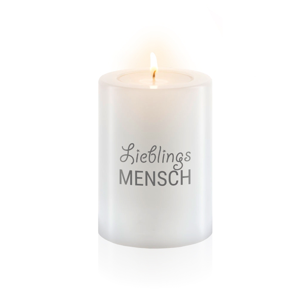 Qult Farluce Trend - Tealight Candle Holder  - Lieblingsmensch Ø 6 cm x H 8 cm