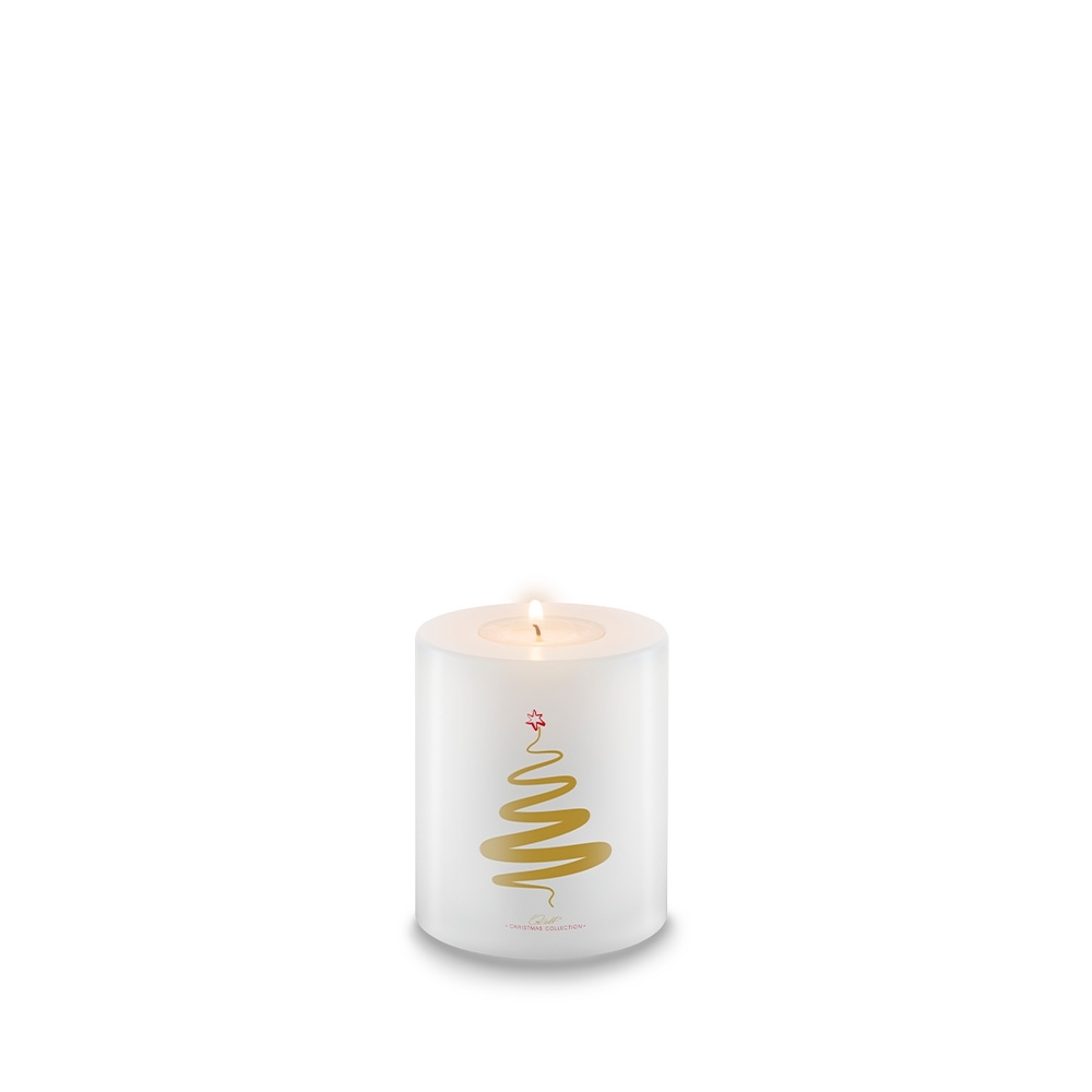 Qult Farluce Trend - Tealight Candle Holder - Christmas Collection - Christmas Tree Gold
