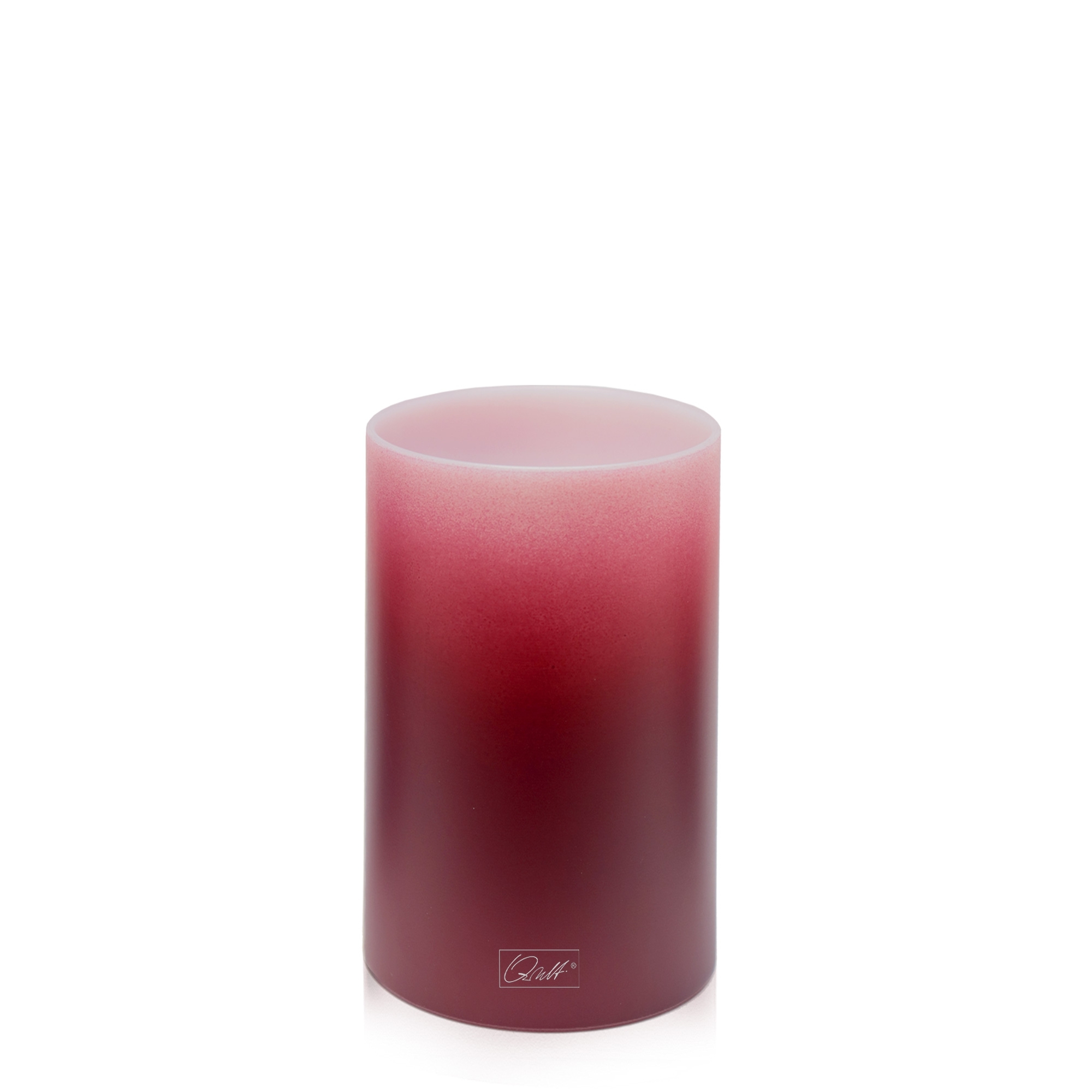 Qult Farluce Inside - Tealight Candle Holder Ø 8 x H 12 cm - Merlot Red