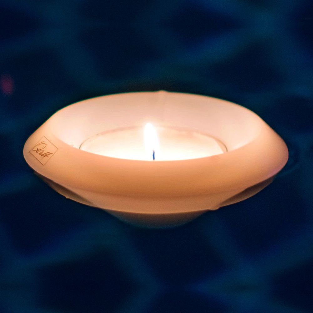 Qult Farluce SWIM - Tealight Candle Holder - ∅ 10 x H 8 cm Qult Farluce SWIM - Tealight Candle Holder - ∅ 10 x H 8 cm