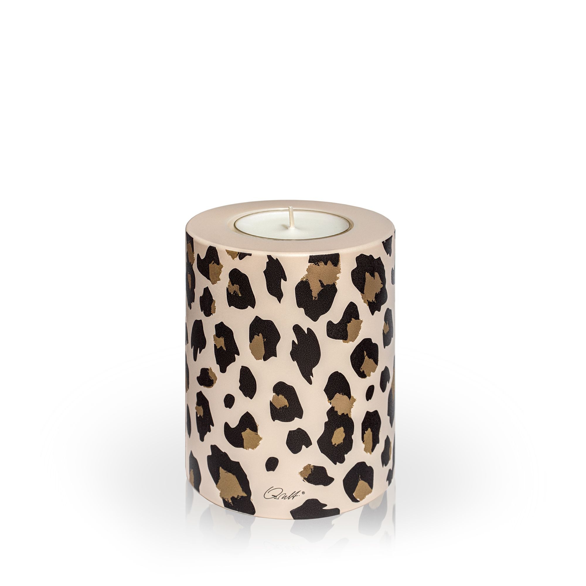 Qult Farluce Trend - Tealight Candle Holder LEO Ø 8 cm x H 9 cm