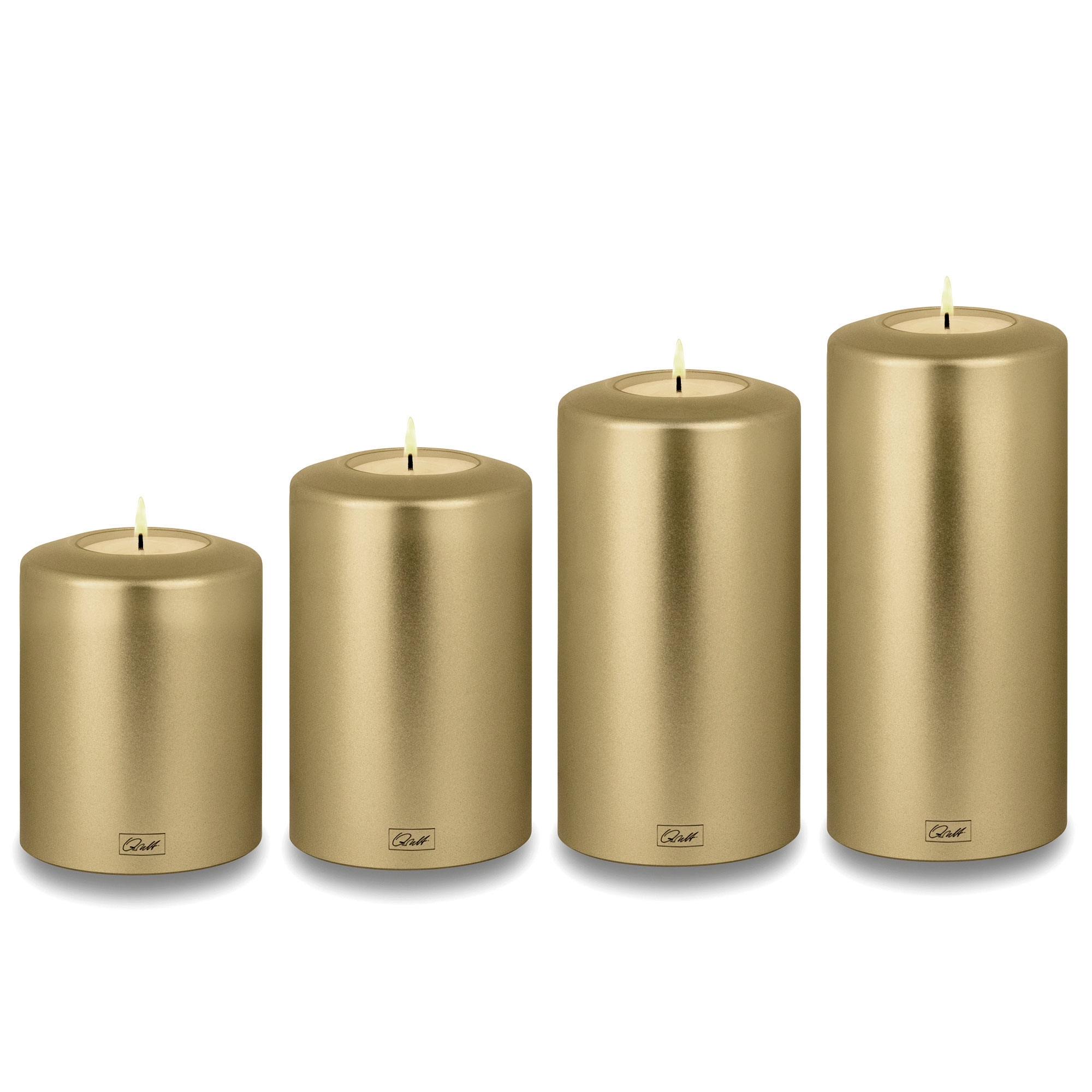 Qult Farluce Classic Metallic - Tealight Candle Holder - Cream Gold